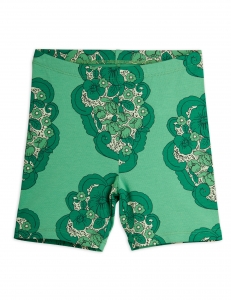 Preview: MINI RODINI Biker Shorts Flower - grün